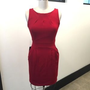 Bebe Pleated Sheath Dress